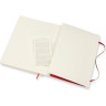 Блокнот MOLESKINE Classic Soft Large, линейка, красный QP616F2